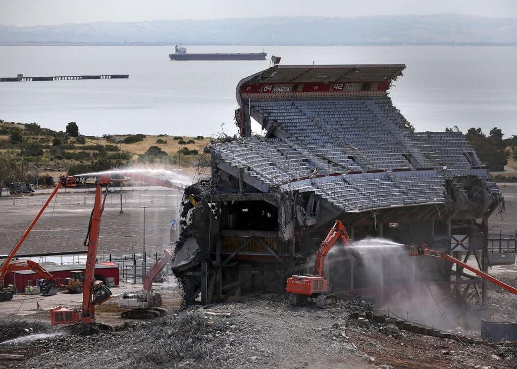 Candlestick park ruins