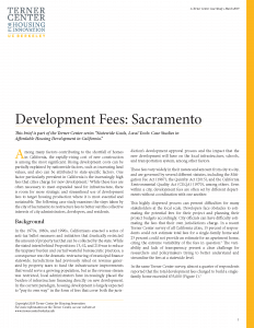 Development Fees Brief Cover Page