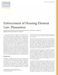 Enforcement of Housing Element Law Brief Cover Page