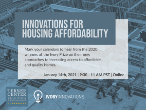 Save the date Invitation for Innovations for Housing Affordability Symposium