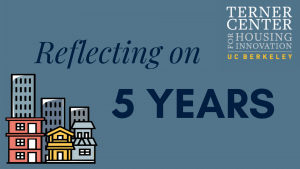 Graphic with writing "Reflecting on 5 Years"