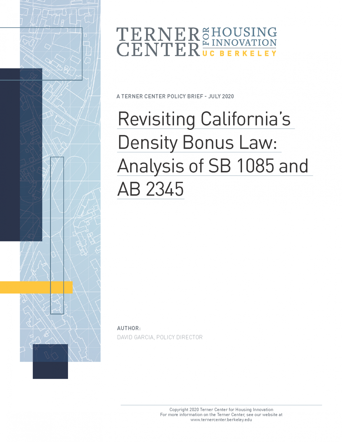 Revisiting California's Density Bonus Law Analysis of SB 1085 and AB