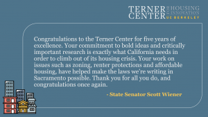 Congratulations from State Senator Scott Wiener