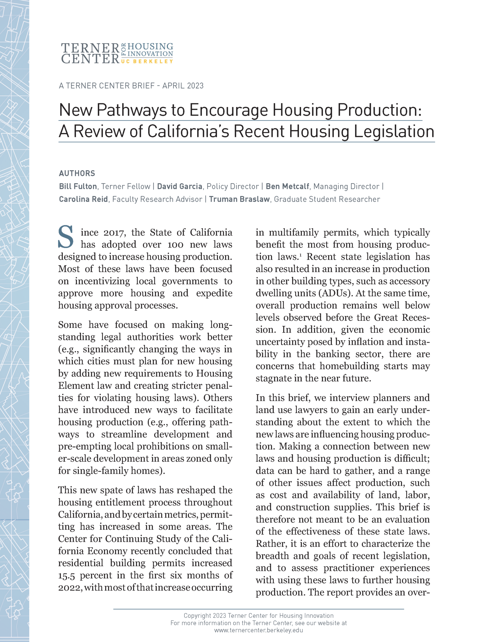 New Pathways To Encourage Housing Production: A Review Of California's ...